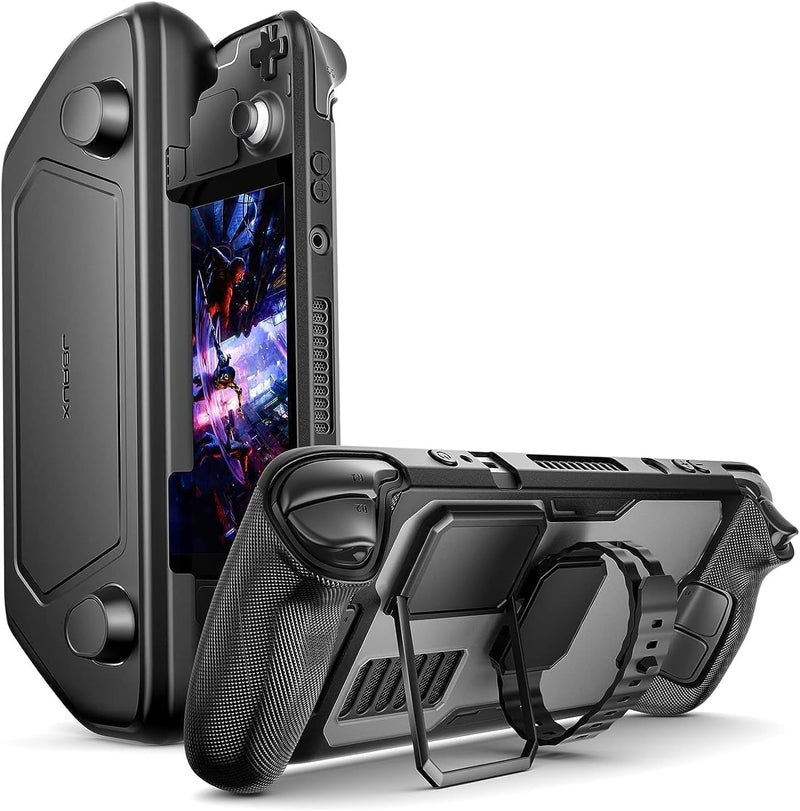 jsaux PC0104 ModCase Compatible with Steam Deck, Steam Deck Case Comprehensive Protection Include Detachable Front Shell, Body Protective Shell, Metal Bracket and Strap - Basic Set - Image 1